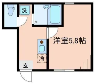 レジデンス下北沢【1階】の間取り