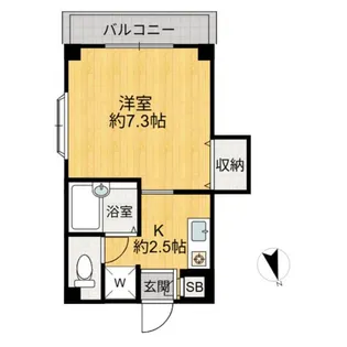 サンピラード一之江【2階】の間取り