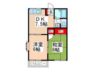 フィールド・マキ【1階】の間取り