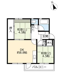 URけやき台【4階】の間取り