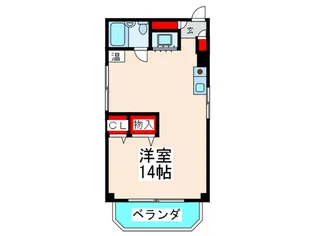 ネイティヴ京橋【3階】の間取り