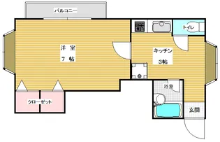 サンハイツ【2階】の間取り