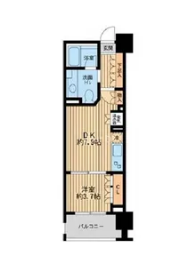 ニューシティアパートメンツ芝公園【7階】の間取り
