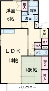 アネックス水越【2階】の間取り