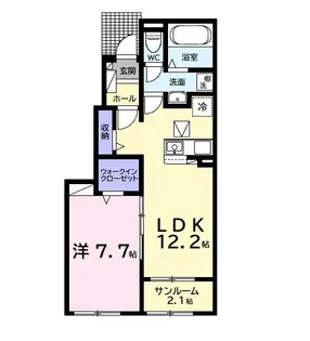 サン・デリアーナII【1階】の間取り