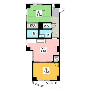 グレイスコート幸II【4階】の間取り
