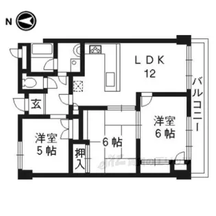 アーチスト島田【4階】の間取り