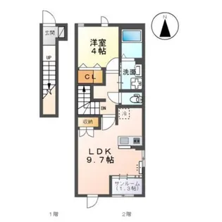 アリエス【2階】の間取り