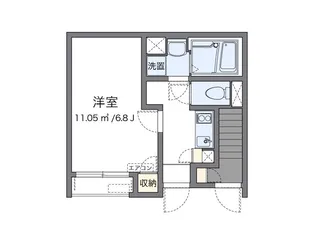 クレイノガーデン久が原【1階】の間取り