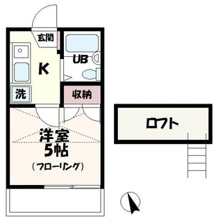 ハイムつつじヶ丘A【1階】の間取り