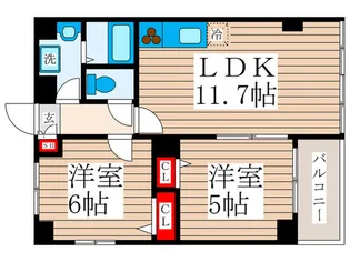 ベルドゥム-ル【3階】の間取り