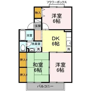 セジュール貴富禰 I【1階】の間取り
