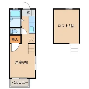 ビック・イン【2階】の間取り
