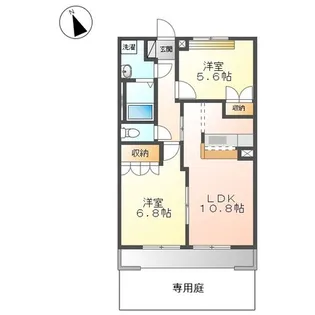 アドバンス【1階】の間取り
