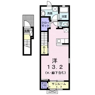 グリシーヌ I【2階】の間取り