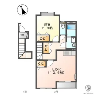 ウイニング【2階】の間取り