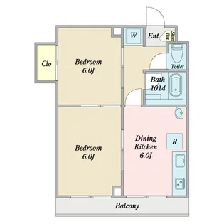リシェス松江【3階】の間取り