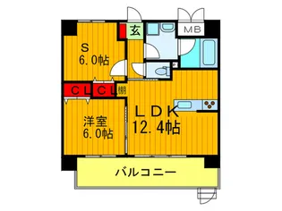 ベロフィオーレ宮之阪【1階】の間取り
