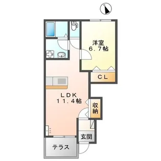 ディア・ルミエール【2階】の間取り