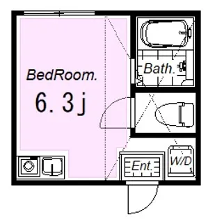 ユナイト上星川バーゼル【1階】の間取り