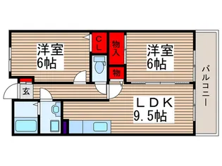 サンハイツ荒巻【2階】の間取り