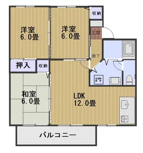 ゼフィール芳泉 C棟【2階】の間取り