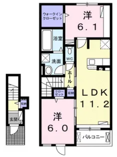 ローザ・ヴィレIII【2階】の間取り