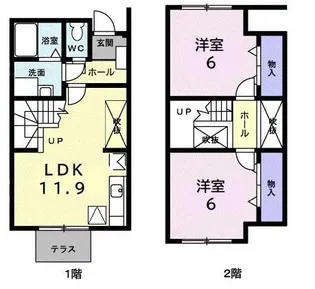 ネスト・ワン【1階】の間取り