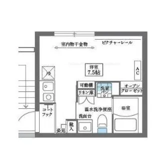 COCOCUBE木場【2階】の間取り