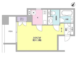 コンフォリア南青山【5階】の間取り