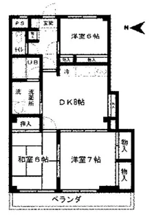 ベルコリーヌ西水元【3階】の間取り
