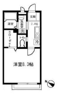 グリーンシーダ【1階】の間取り