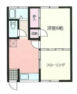 第2浅野荘【2階】の間取り