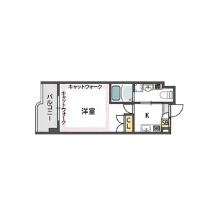カルム東豊中【5階】の間取り