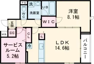 SPコート興野【3階】の間取り