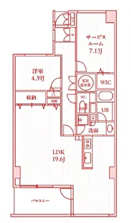 TLRレジデンス磯子駅前【3階】の間取り