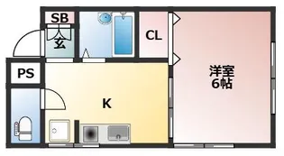 サンハイツバロン【1階】の間取り