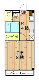 スプリングヴィラ市名坂【2階】の間取り
