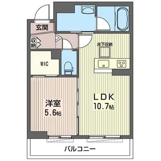 クレアフェリオ【1階】の間取り
