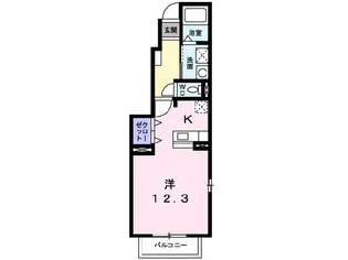 パトリAB【1階】の間取り