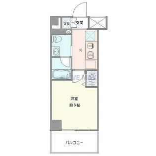 LOG横浜伊勢町【6階】の間取り