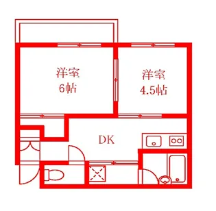 サンクレージュ横浜【2階】の間取り