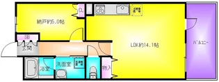 エスリード八尾駅前ザ・フロント【11階】の間取り