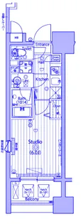ガーラ シティ新丸子駅前【8階】の間取り