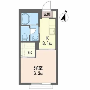 オルキデーアA【2階】の間取り