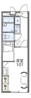 レオパレス大将ヶ根【1階】の間取り
