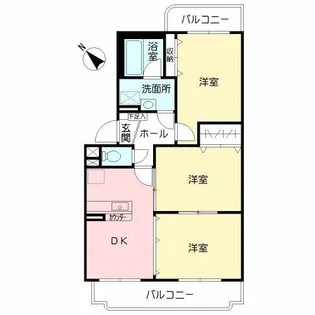 ヴィラグランドール【3階】の間取り