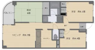 ナイスアーバン三ツ境【7階】の間取り