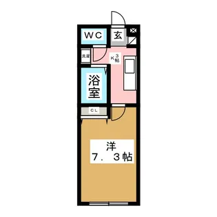 アルクラーラみずほ台【1階】の間取り