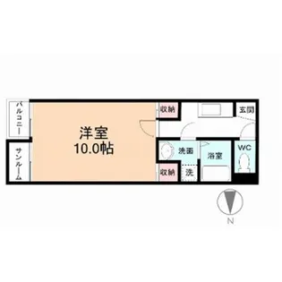 デルタウィング【1階】の間取り